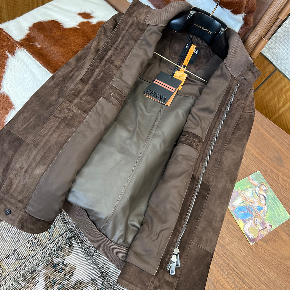 ZEGNA UNISEX Genuine Leather COAT(size:48|50|52|54|56)