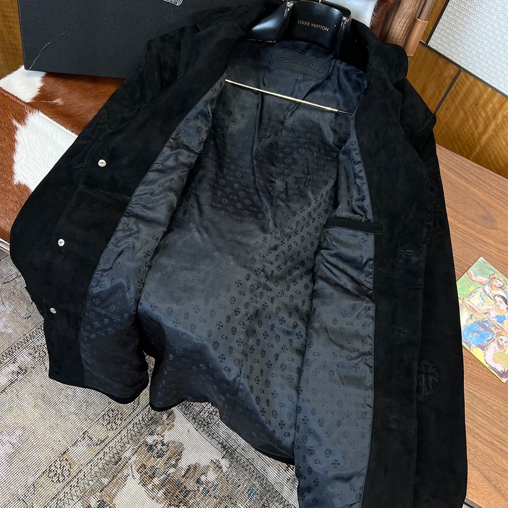 Ch*0me He**ts UNISEX Genuine Leather COAT(size:M|L|XL|XXL)