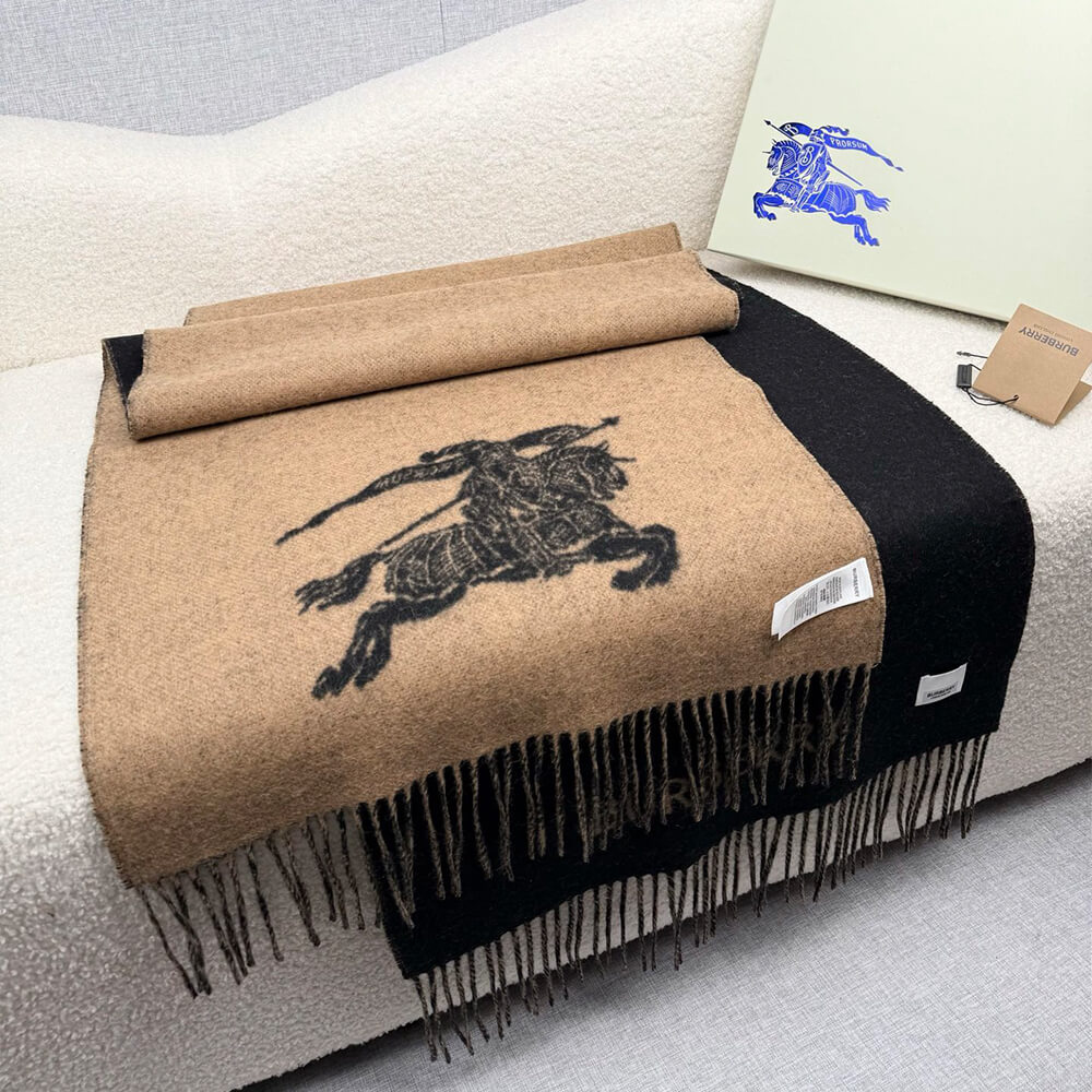 Bv*b*rry Knight Cashmere Reversible Scarf