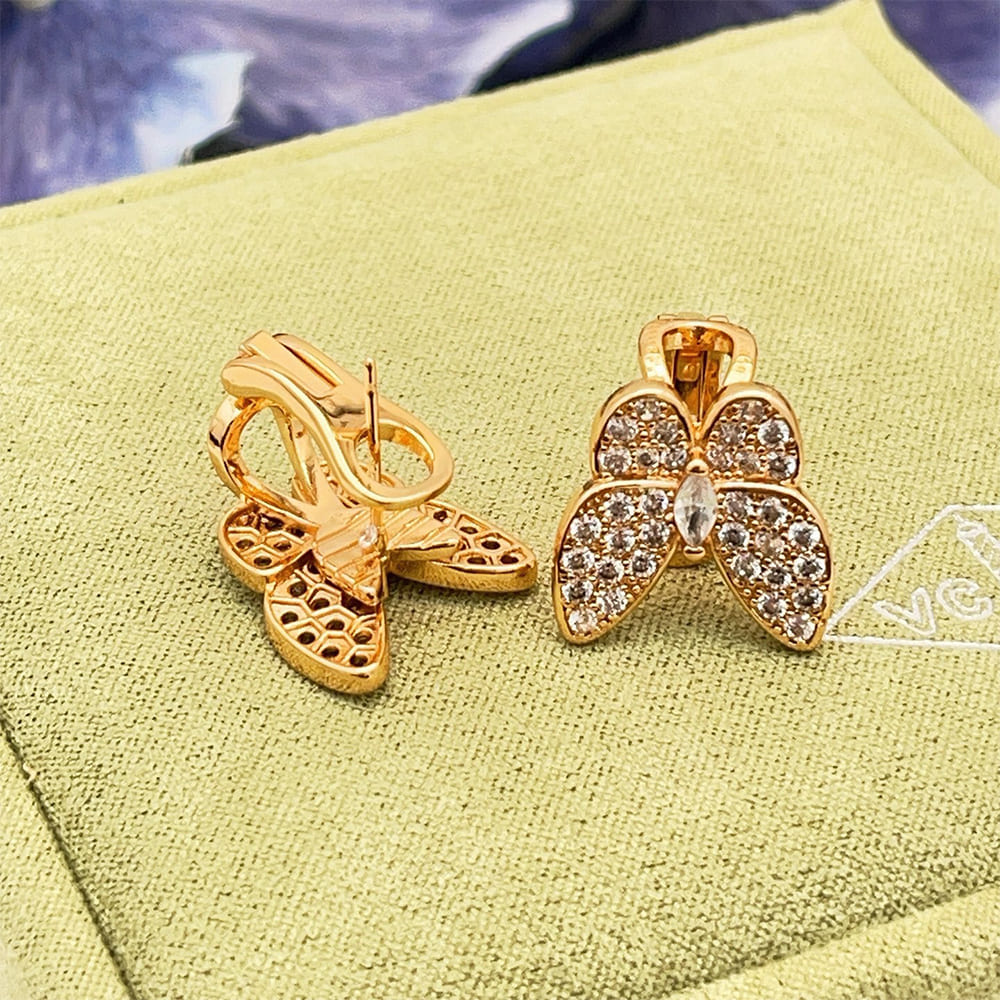 VCA Two Butterfly Earrings