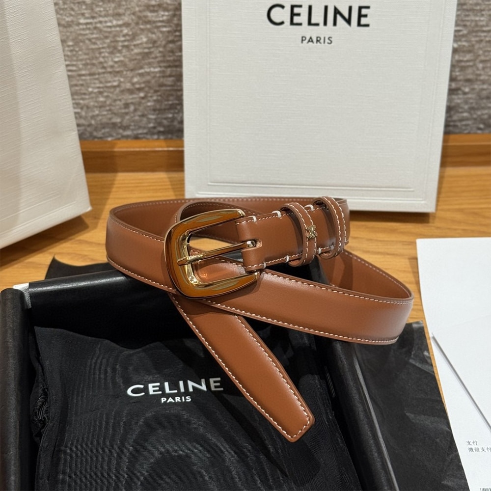 ce1i*e u1u1enne belt 25mm in natural calfskin