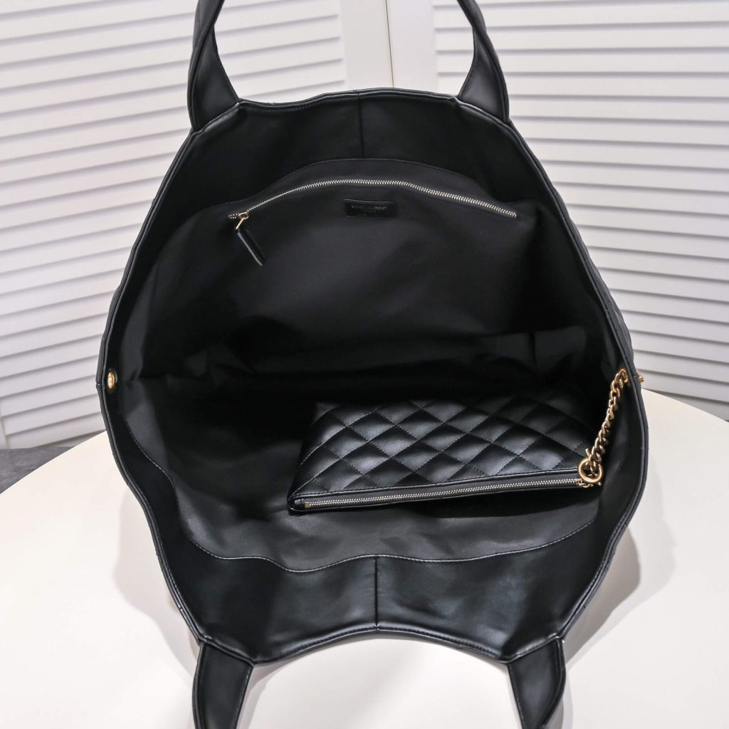 Y51 Icare quilted lambskin oversized shopping bag(High-end grade)