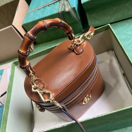 GG Mini bamboo shoulder bag